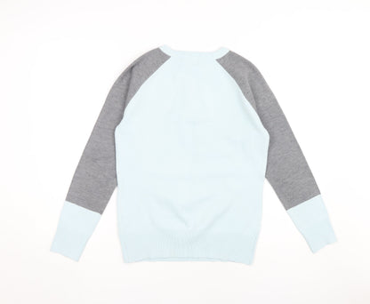 Back view of French Connection Men’s Blue Grey jumper S
