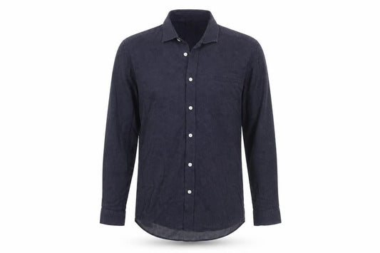 Topman Men's Slim Fit Blue Long Sleeve Shirt M