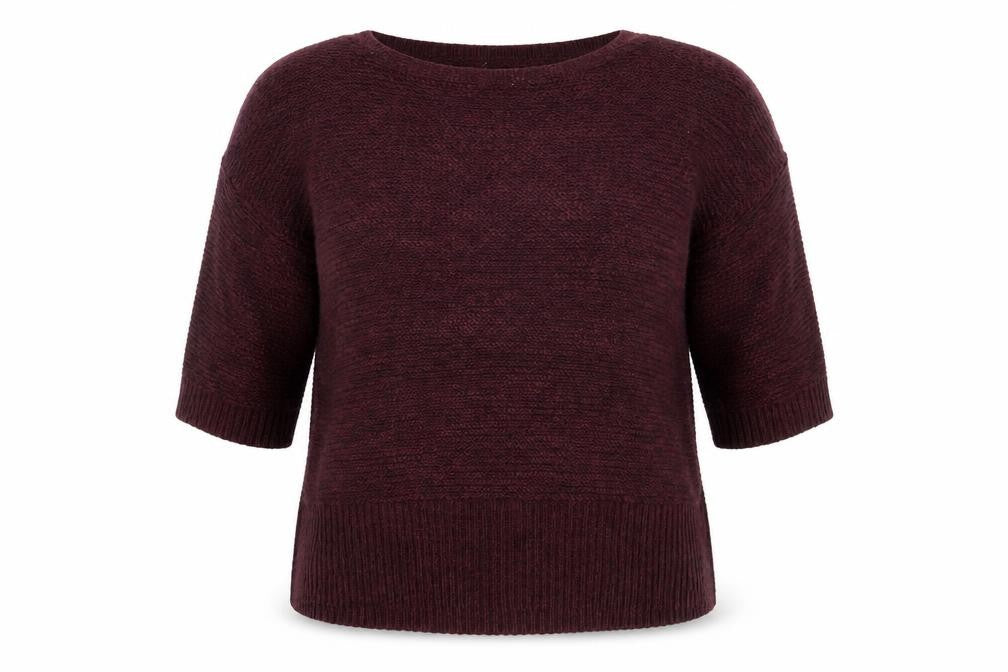 Wallis Women's Brown Pullover Jumper L with Button Accents
