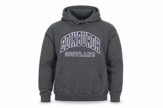 Grey Edinburgh Scotland Hoodie Men XS Pullover