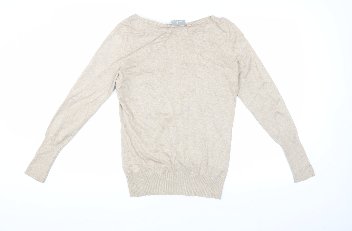 Wallis Women's Beige Long Sleeve Jumper Size 12