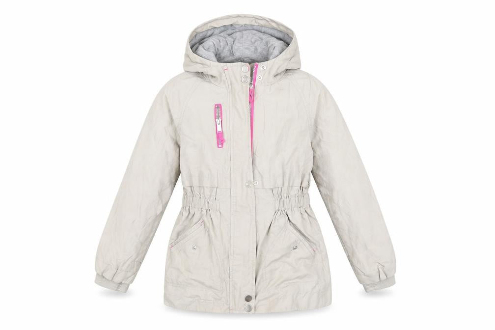 Mint Velvet Girls Beige Parka Jacket with Hood, Size 7 Years