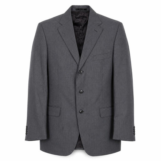 Boggi Grey Men's Blazer UK 40 Classic Striped Jacket