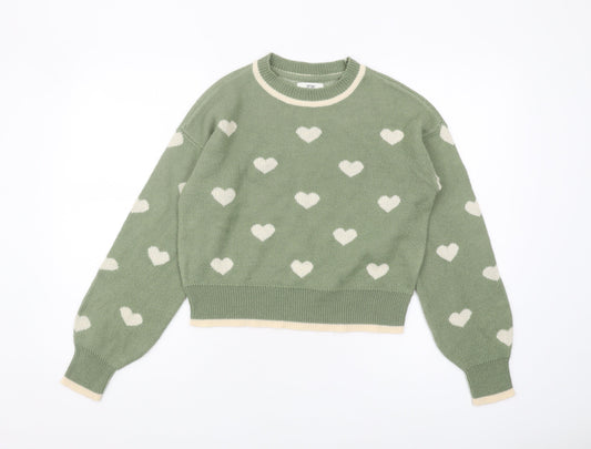 Jacqueline de Yong Women's Green Pullover M