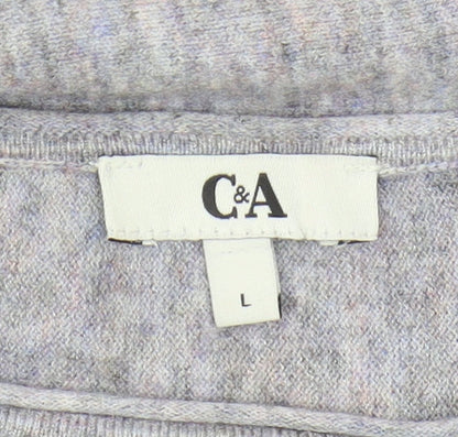 Brand and care label for C&A Women's Grey jumper -, size L