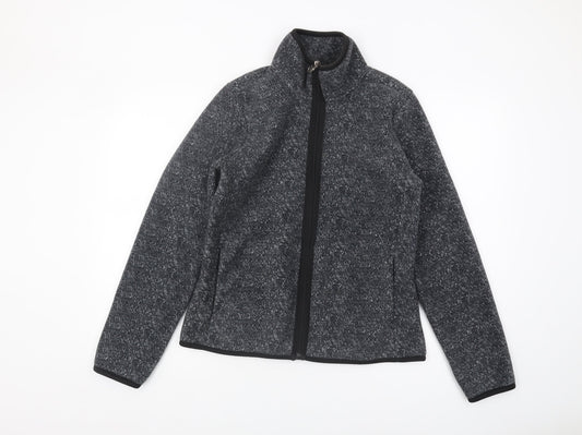 Tweeds Grey Basic Jacket Men M Stand-Up Collar Casual