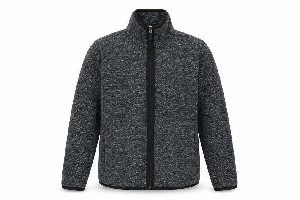Tweeds Grey Basic Jacket Men M Stand-Up Collar Casual