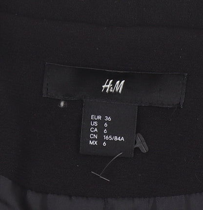 H&M Women's Black Blazer, Size 8, Regular Fit
