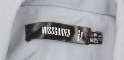 Brand and care label for Missguided Women's Blue Blazer UK 10