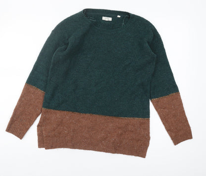 FatFace Women's Green Brown Pullover Jumper Size 8