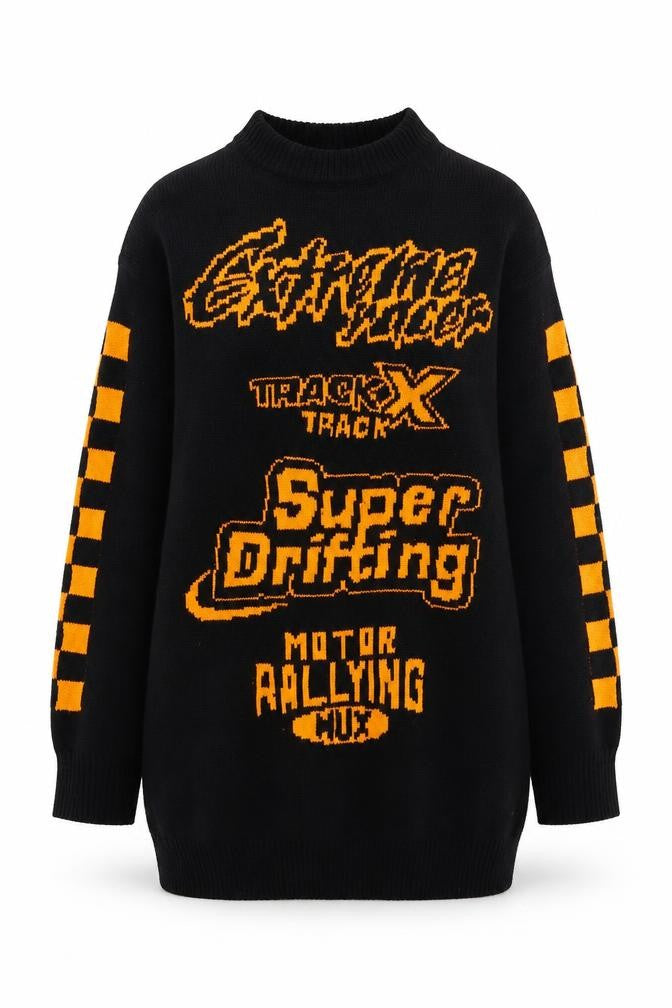 H&M Unisex Black Graphic Pullover Jumper XS