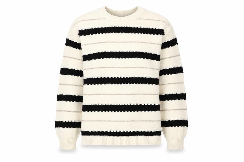 Marks & Spencer Women's XS Black Striped Pullover