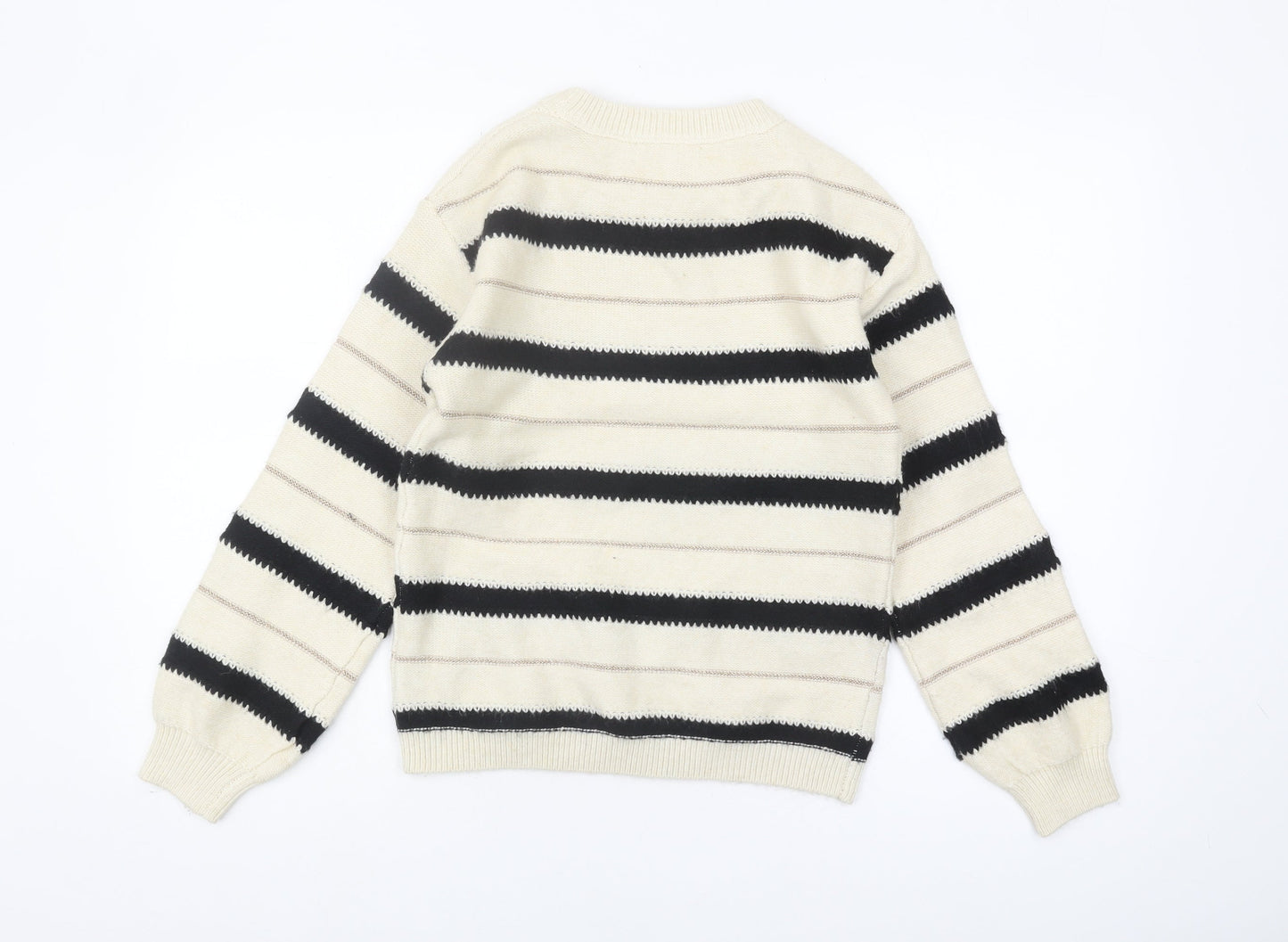 Marks and Spencer Women's XS Black Striped Pullover