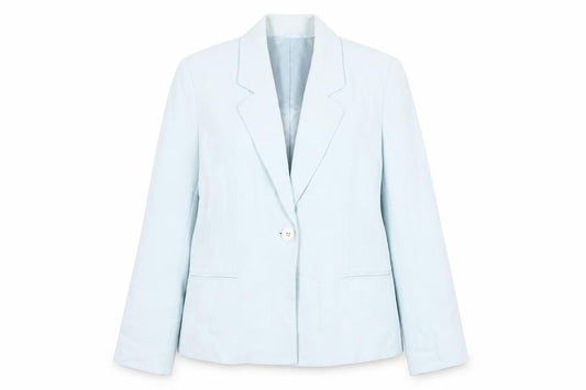 Jaeger Women's Blue Blazer UK 8, Business Single Breasted