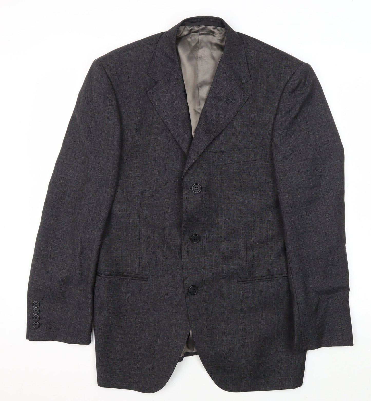 Marks and Spencer Grey Wool Men's Blazer 38 Short