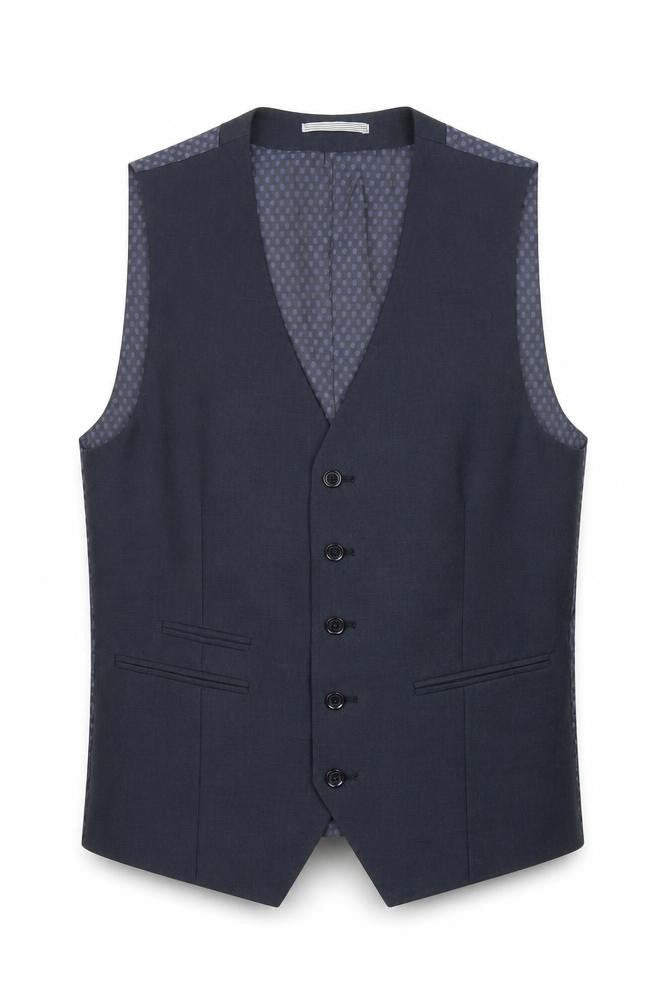 Skopes Men's Blue 36R Waistcoat Polka Dot Formal