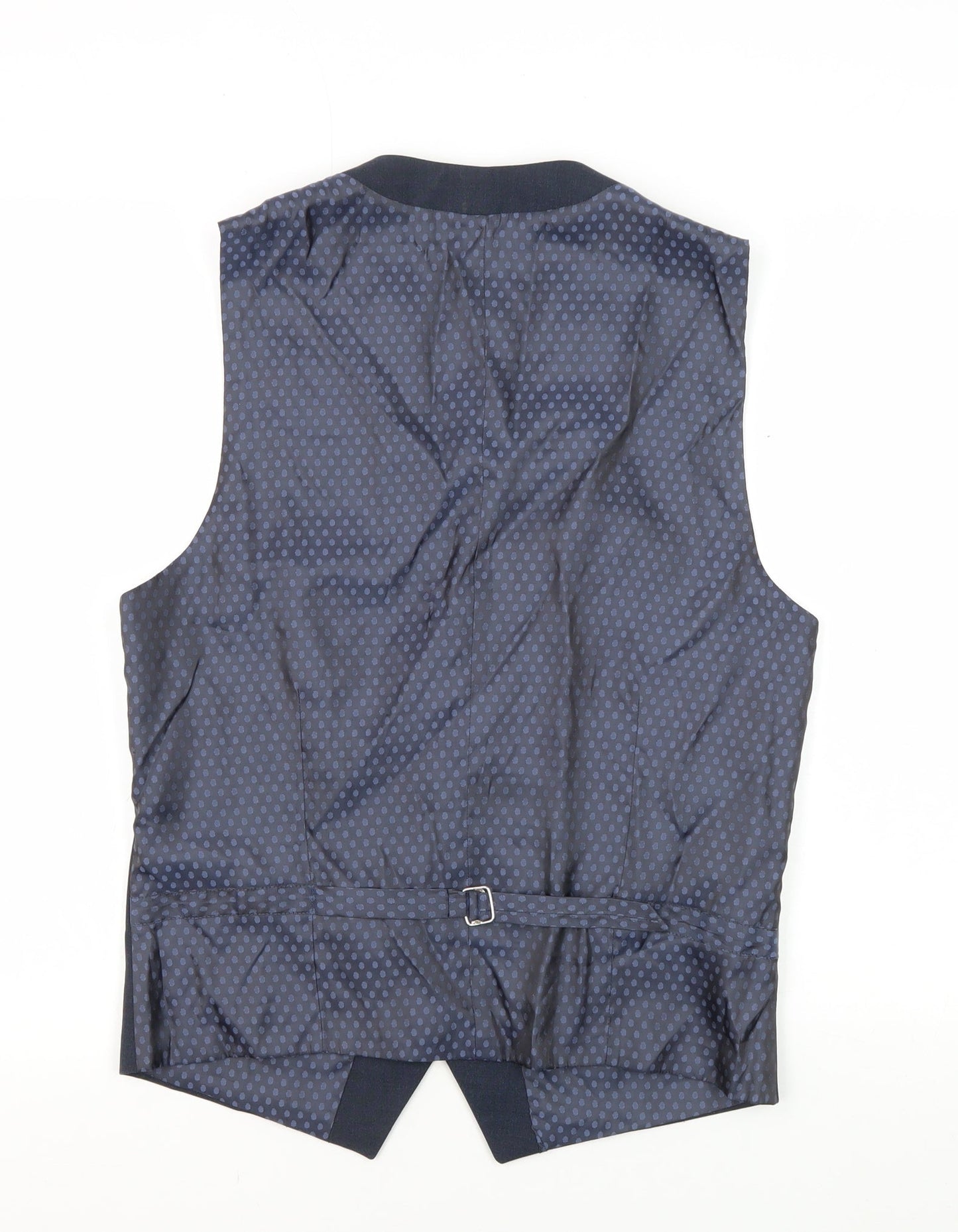 Skopes Men's Blue 36R Waistcoat Polka Dot Formal