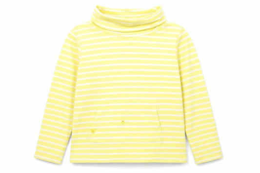 Mountain Warehouse Women's Yellow Striped Cowl Neck Sweatshirt