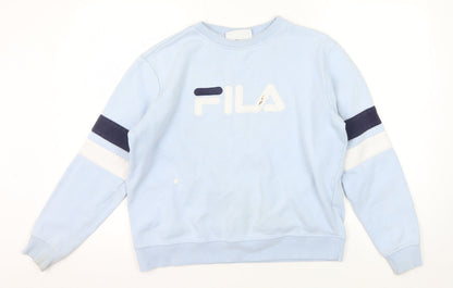 Fila Womens Blue Pullover Sweatshirt Size 12