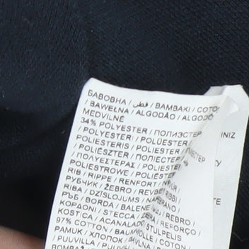 Close-up detail of Puma Men's Black Pullover Sweatshirt S with Logo