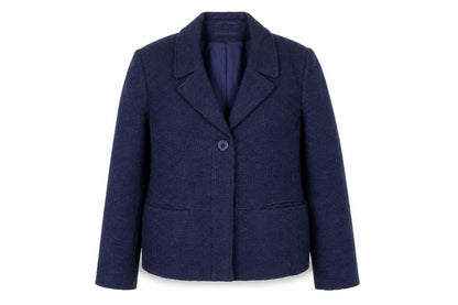 Viyella Women's Blue Bouclé Blazer Size 12