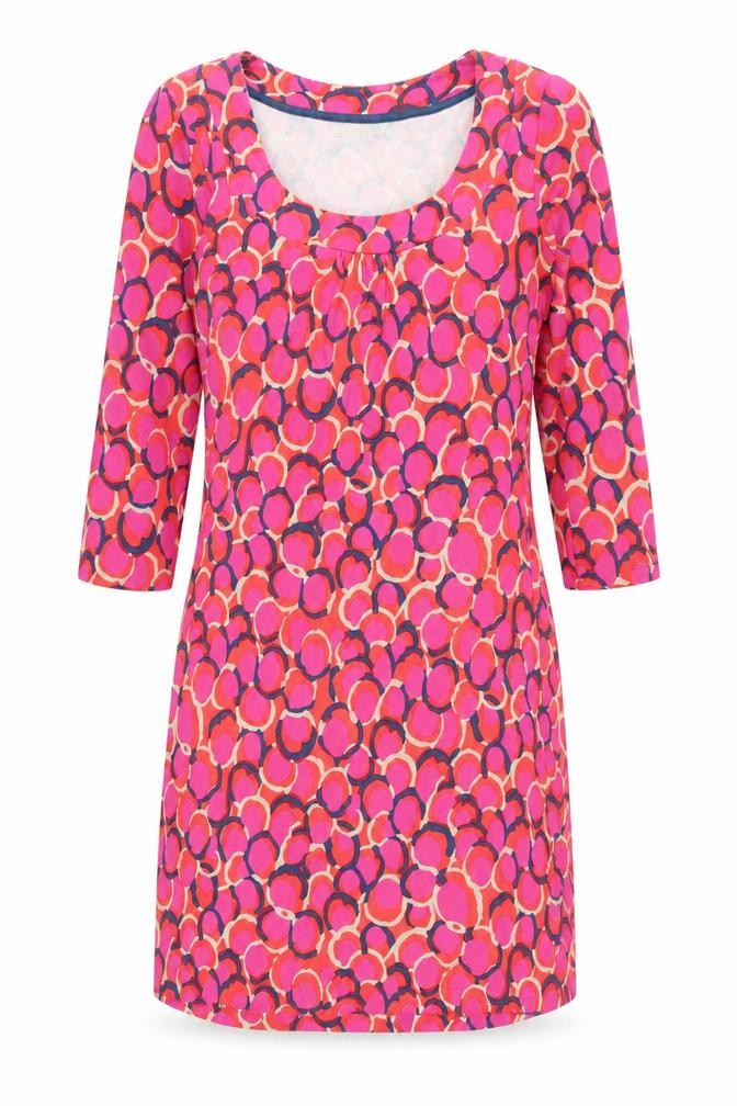 Boden Women's Multicoloured Dress, Size 4, Geometric Pattern