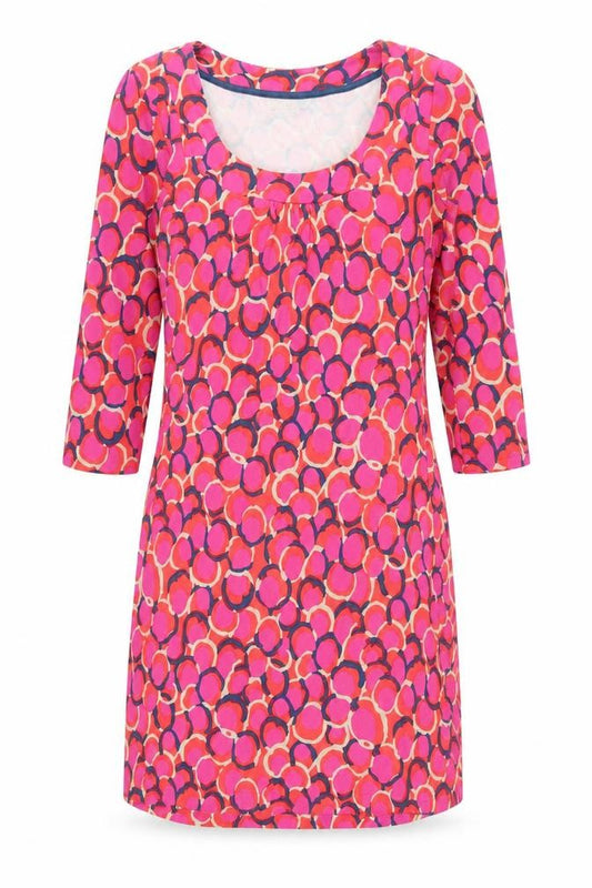 Boden Women's Multicoloured Dress, Size 4, Geometric Pattern