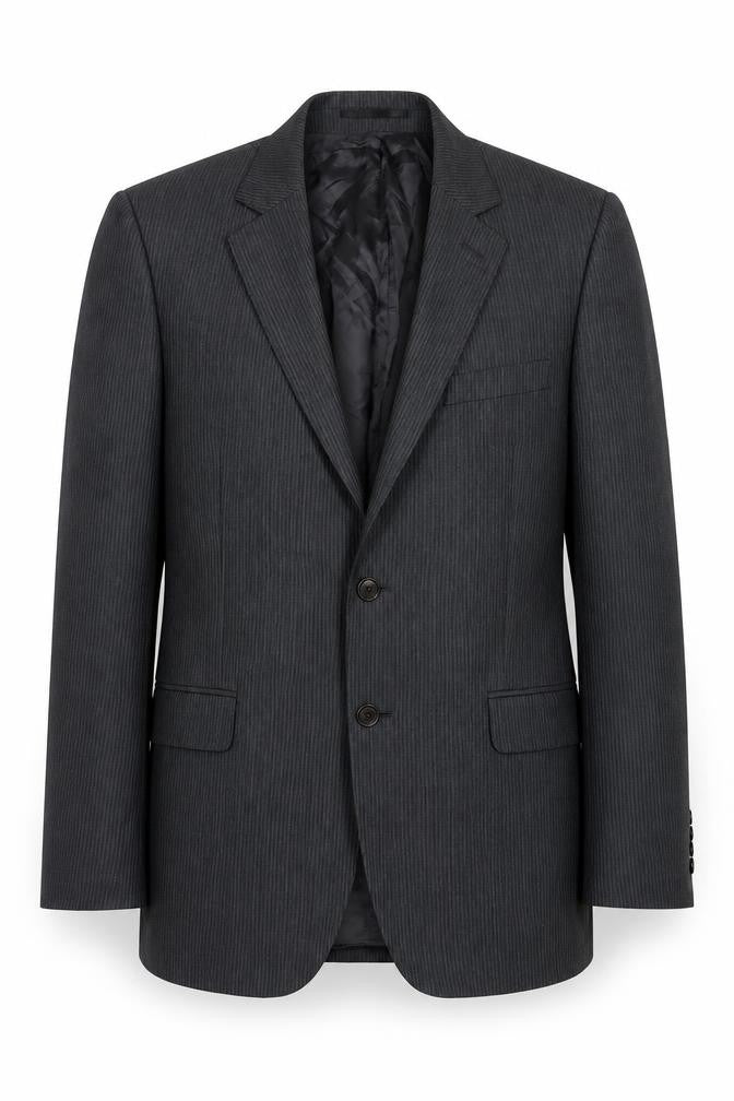 Jaeger Men's Grey Striped Blazer, 40 Regular Fit