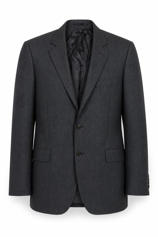 Jaeger Men's Grey Striped Blazer, 40 Regular Fit