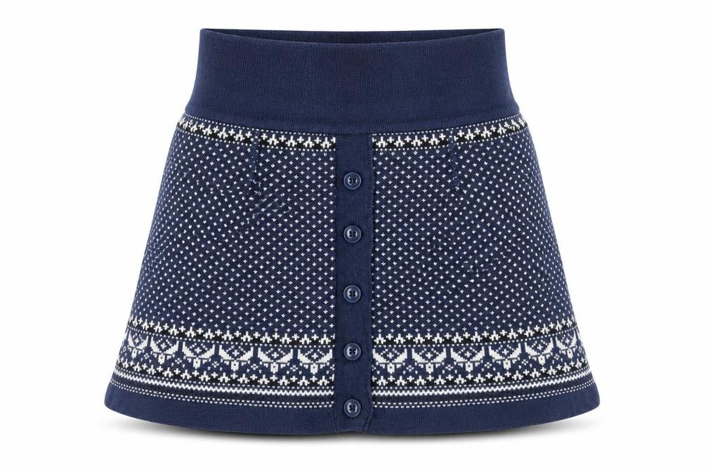 Fat Face Women's Blue Geometric Skirt Size 10