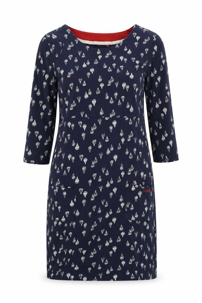 Weird Fish Women's Blue Dress Size 8