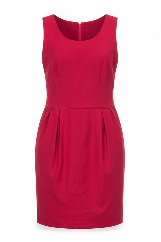J.Crew Women's Red Sleeveless Zip Dress Size 8