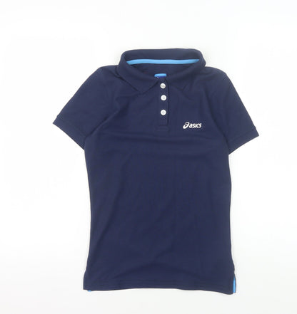 Additional front view of Asics Women's Blue XS Polo Shirt