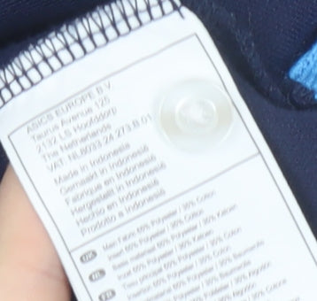 Close-up detail of Asics Women's Blue XS Polo Shirt