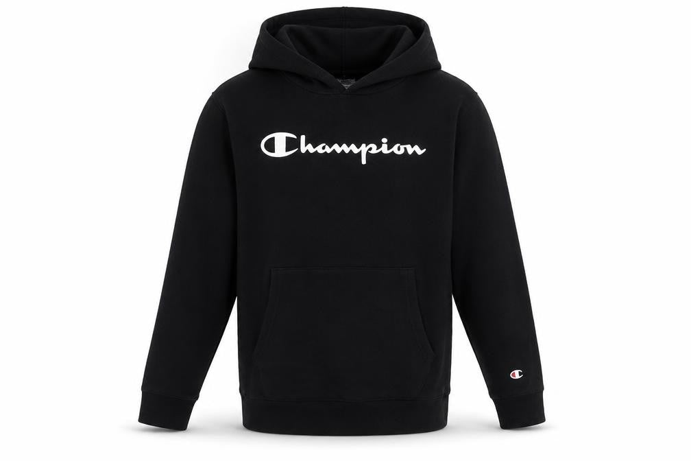 Champion Boys Black Pullover Hoodie XL with Logo