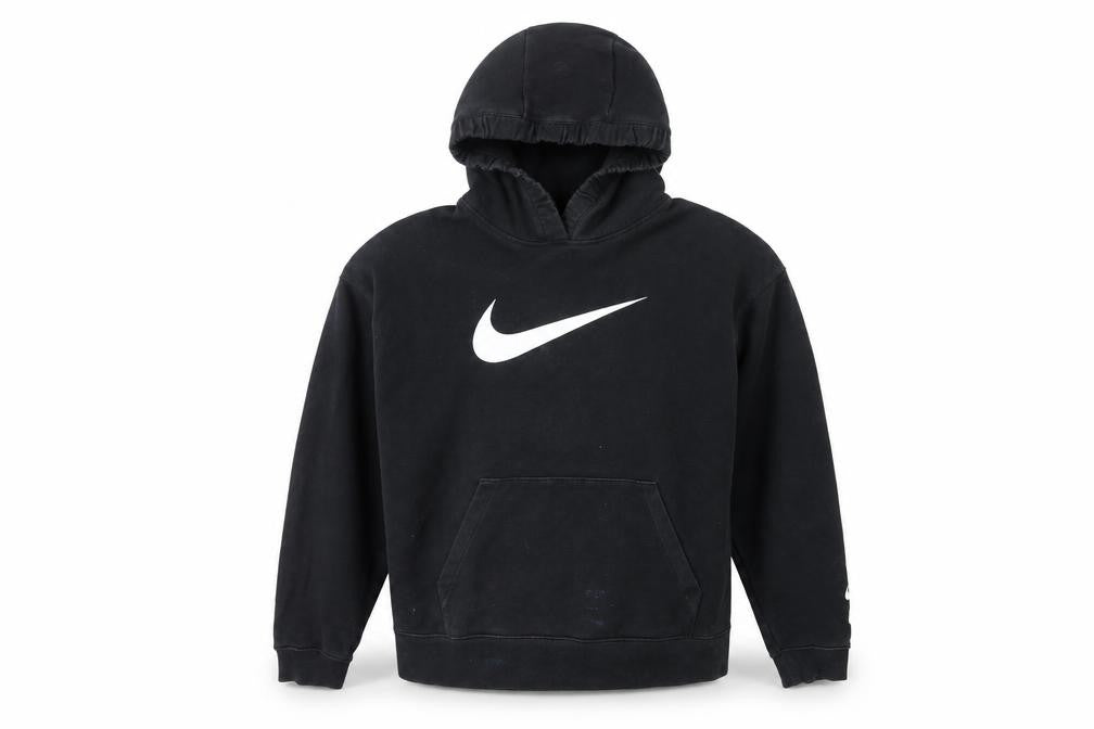Nike Men's Black Pullover Hoodie M Logo Graphic