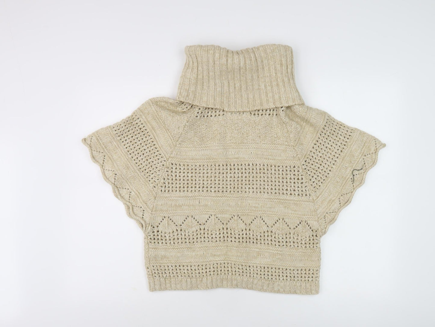 Women's Beige Pullover Knit Jumper Size 14