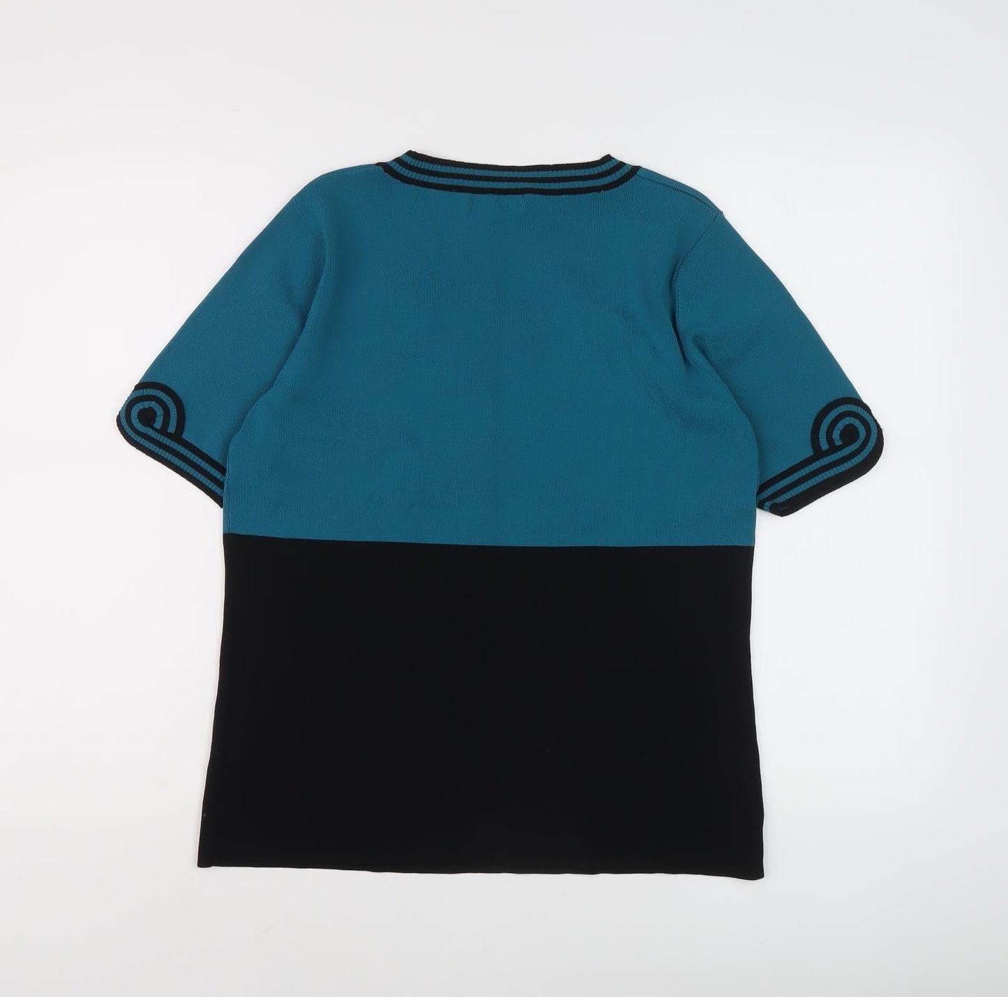 Sky Designs Women's Blue Scoop Neck Tunic Jumper S