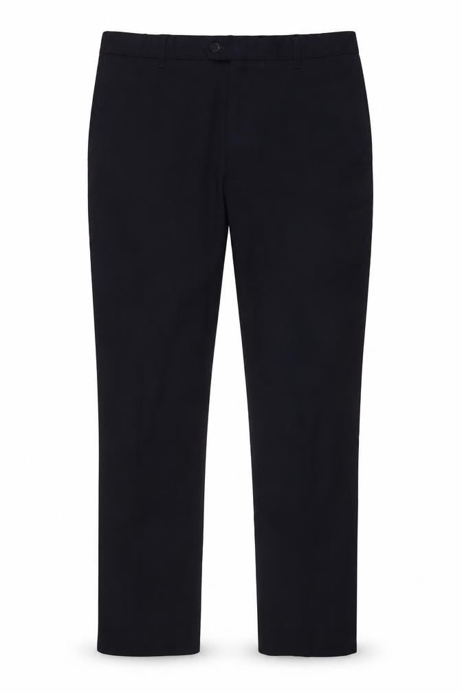 Next Men's Black Trousers, Size L, Button Closure