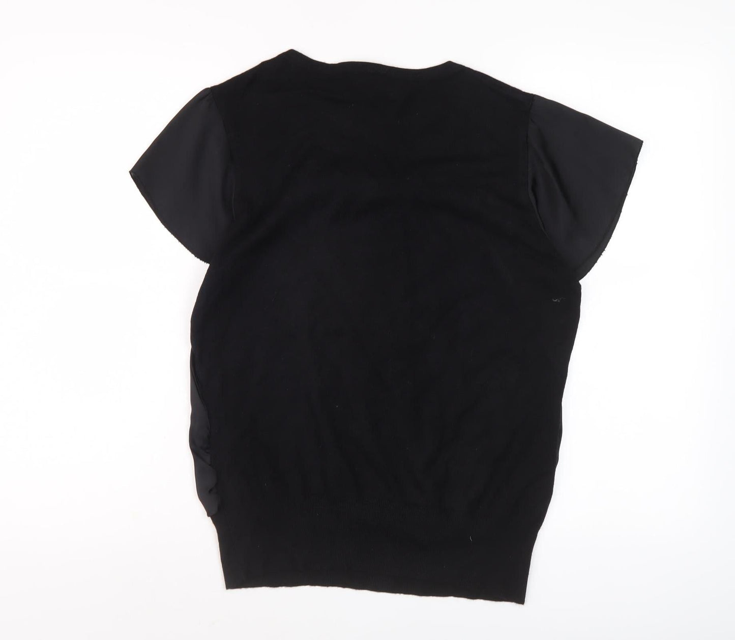 Next Women's Black Blouse with Bow Accent Size 16
