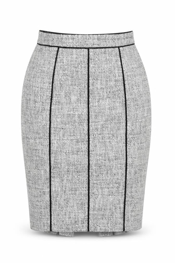 L.K. Bennett Women's Grey Midi Pencil Skirt, Size 4