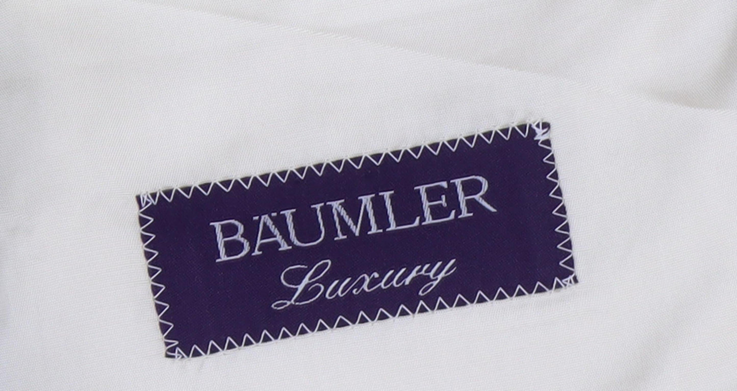 Bäumler Men's Beige Wool Silk Tweed Blazer Jacket Size 54