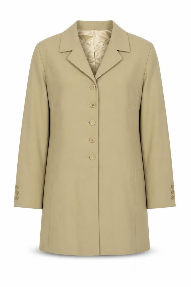 Marks & Spencer Women's Beige Wool Coat Size 18