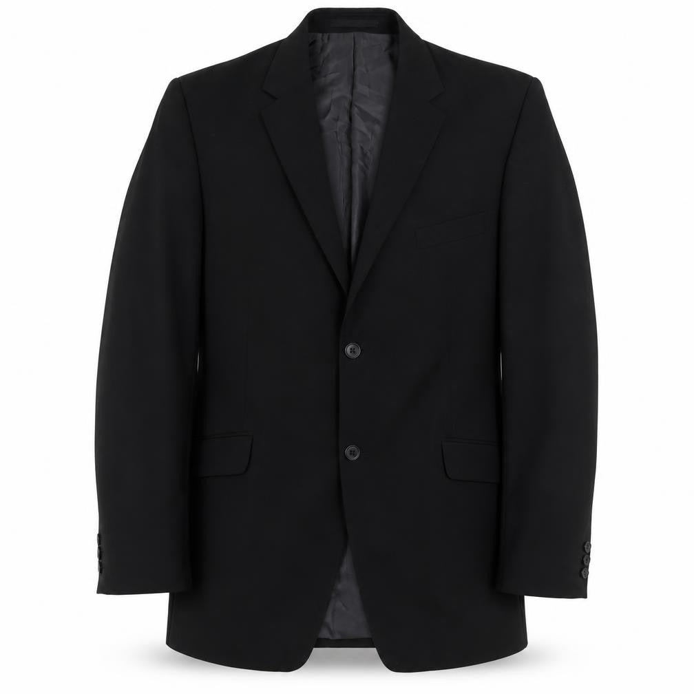 Jeff Banks Men's Black Long Blazer - Size 42L