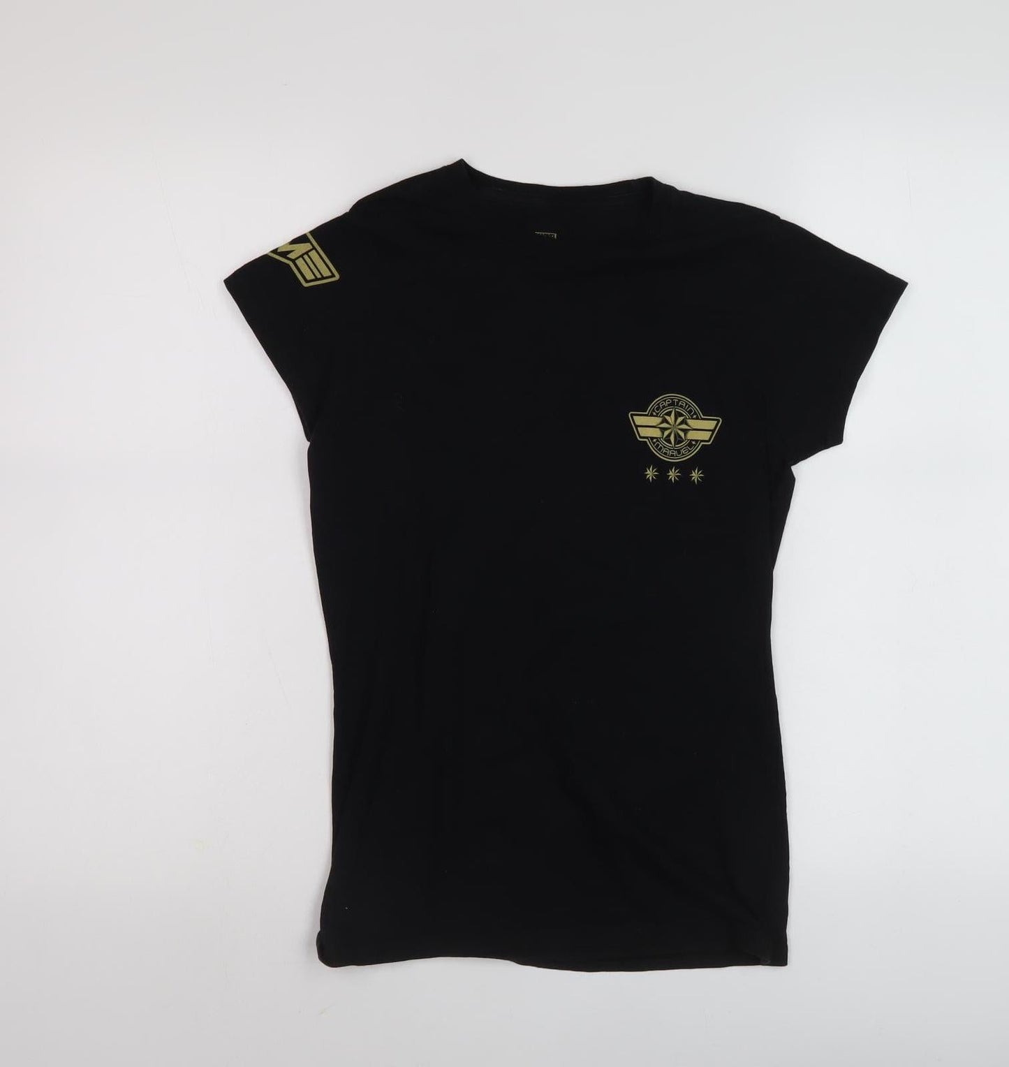 Marvel Captain Marvel T-Shirt - Black, S, Unisex, Comics