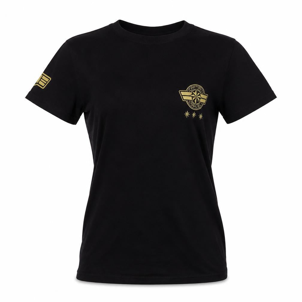 Marvel Captain Marvel T-Shirt - Black, S, Unisex, Comics