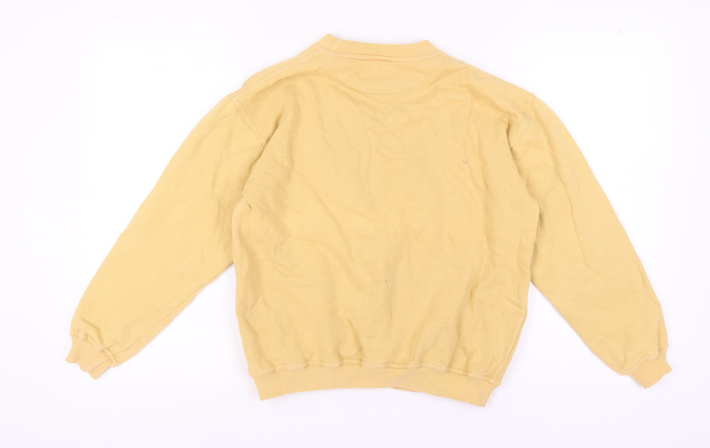 Paco Unisex Yellow Cotton Logo Sweatshirt S