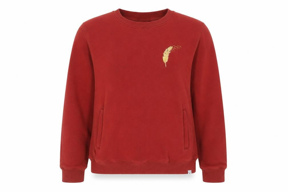Love & Unique Women's Red Pullover Sweatshirt L