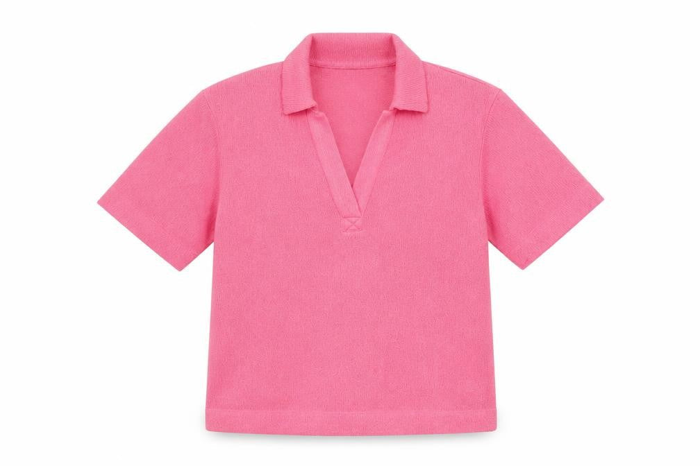 Marks & Spencer Women's Pink Polo Shirt - Size 10