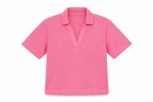 Marks & Spencer Women's Pink Polo Shirt - Size 10